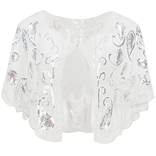 ArtiDeco 1920er Jahre Retro Schal Umschlagtücher für Abendkleider Stola für Hochzeit Party Gatsby Kostüm Accessoires...